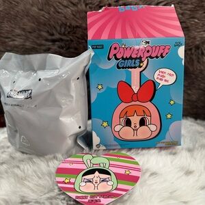 CRYBABY x Powerpuff  Girls Vinyl Face Plush Pendant Bunny Buttercup New